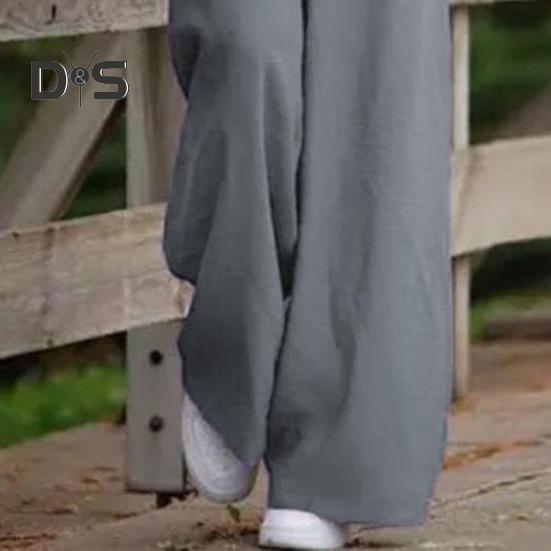 Женский комбинезон без воротника, на тонких бретельках, без спинки, без рукавов, свободный, широкий, полная длина, комбинезон, повседневная одежда