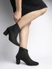 Shoetopia Женские короткие ботильоны на массивном каблуке с нескользящей подошвой, удобные модные ботильоны на щиколотку | Мягкая амортизирующая подошва | Для повседневной носки, вечеринок и зимы