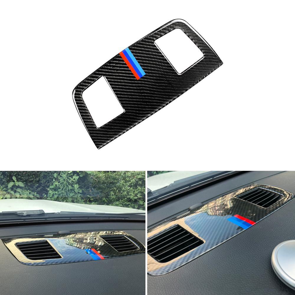 Для BMW E90 E92 E93 3 серии 2005-12 аксессуары для салона автомобиля из углеродного волокна приборная панель вентиляционное отверстие рамка крышка накладка