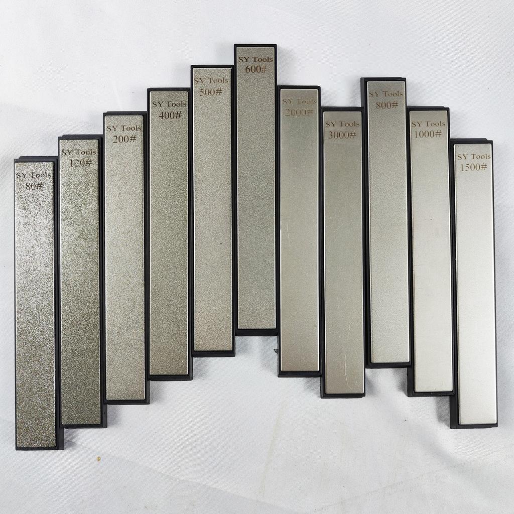 Набор алмазных точильных камней для системы заточки ножей с фиксированным углом, точилка для ножей для кухни и улицы, алмазный точильный брусок