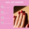 Nymixa creative nail art marker pen, smooth ink, fine-pointed graffiti, DIY painted nail decoration, daily portable 1set
