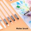 3/6Pcs Plastic Water Pen Water Soluble Colored Art Supplies Watercolor Soft Pen Brush