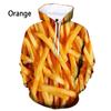 Men Women 3D Printed Hoodie Food Popcorn Chips Macaron Casual Hoodie Sweatshirts
