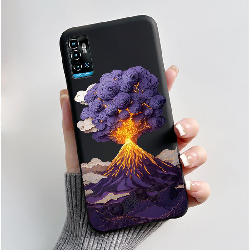 Милый Мультяшный Чехол Для ZTE Blade A71 Чехол-Крышка Для Optus X Swift 5G Печатный Корпус Защитная Крышка Мягкий Силикон Черный Корпус