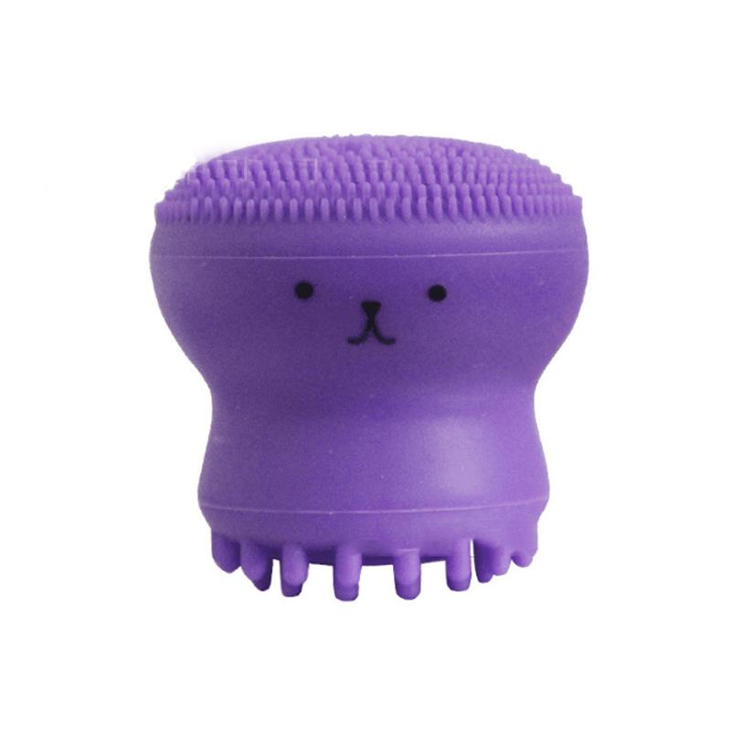 Очищающая щетка для лица с милыми осьминогами и медузами, отшелушивающий инструмент для массажа лица