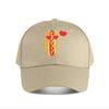 Distressed Hot Dog Heart Glasses Valentine Baseball Cap Fashion Unisex Sunhat Womens Outdoor Sports Snapback Cap
