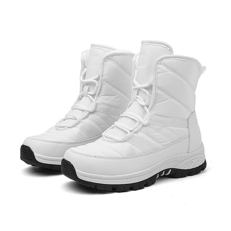 MCTIN Зимние непромокаемые ботинки, женские зимние сапоги, плюшевые теплые ботильоны для пар