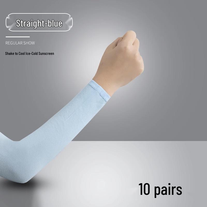 Unisex UV Protection Ice Silk Arm Sleeves for Summer Cycling