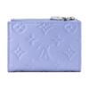 LOUIS VUITTON Lisa Cow Leather Wallet Women's Blue M26518