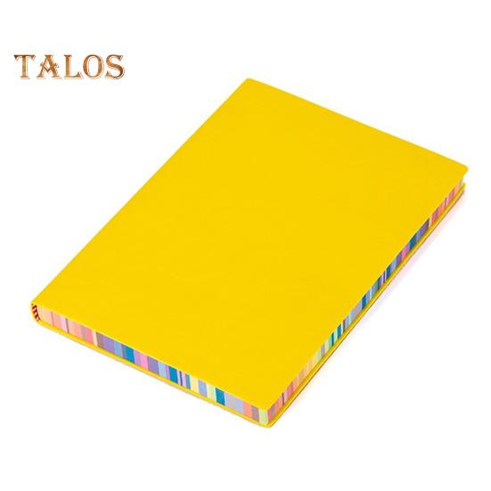 Блокнот А5 с утолщенными краями цвета радуги, обложка из искусственной кожи, прочный переплет, четкая линия печати, гладкое письмо, 100/200 страниц, офис, бизнес-студенты