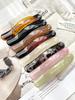 Jelly Colour Slim Bangs Clip Barrettes Duckbill Clip Women's Simple Leopard Hair Clip,Korean Hair Barrettes Hair Accessories