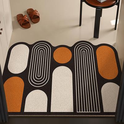 Простой и взрывоопасный придверный коврик, подушка для ног из шелкового кольца, можно обрезать при входе, бытовой противоскользящий и моющийся коврик