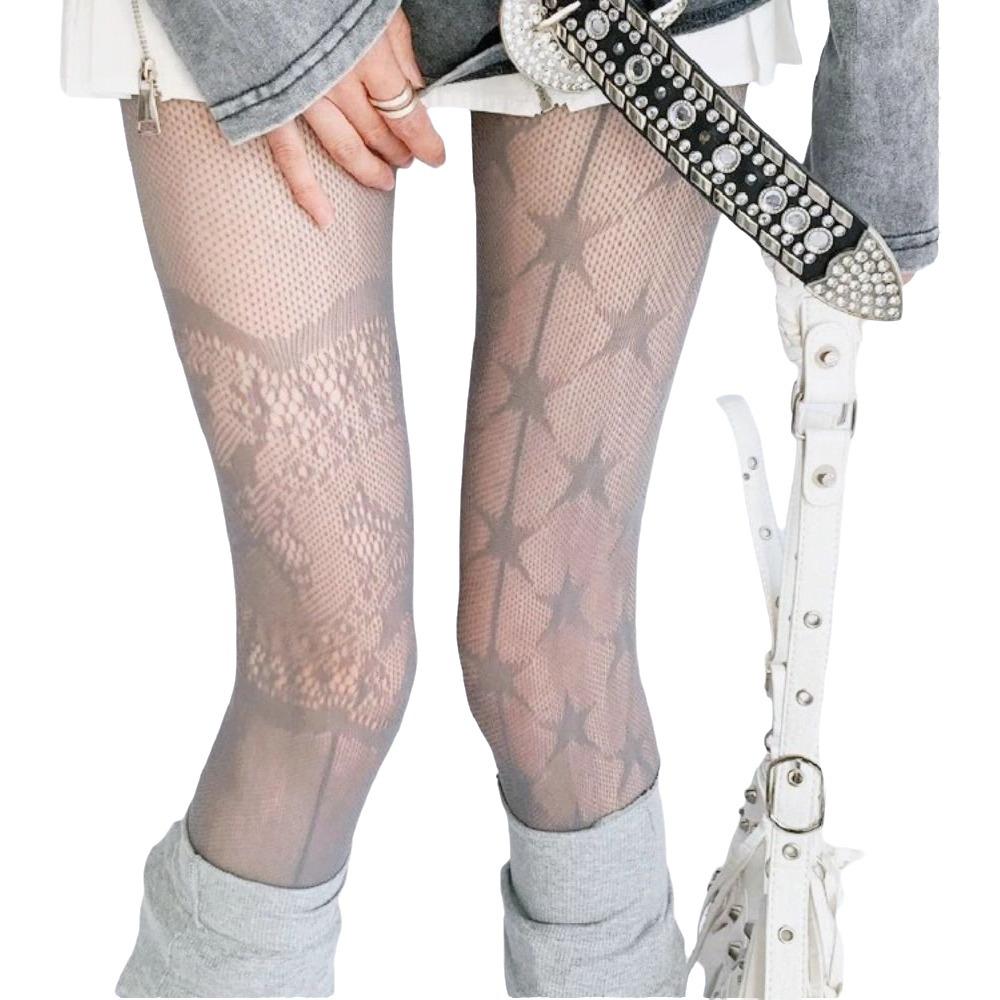 Hollow Out Flower Pattern Net Socks Jacquard Small Flowe Hollowed Out Pantyhose Summer Season