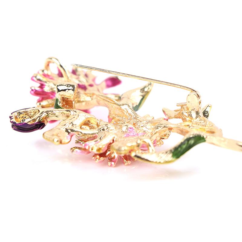 1 шт., эмалированная булавка с цветком ромашки, женские броши, букет, броши для одежды, ювелирные изделия