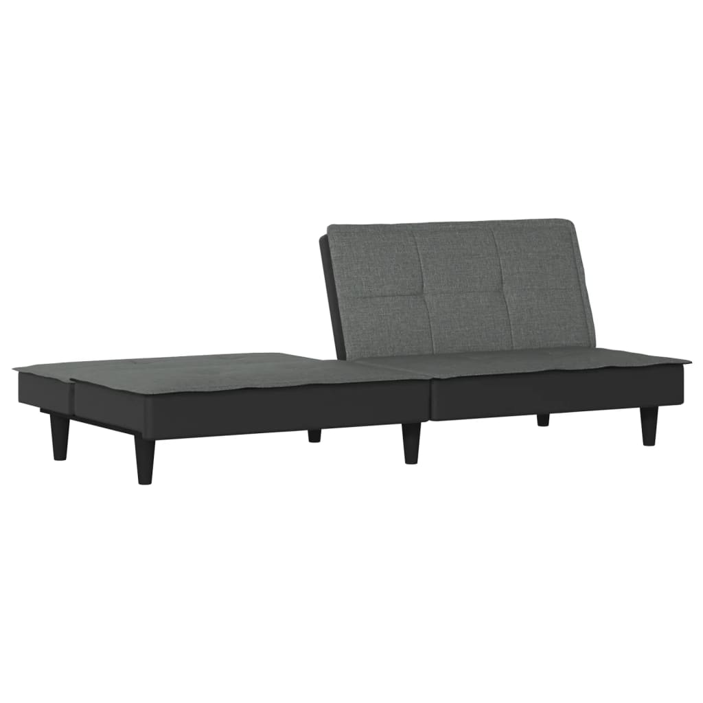 Sofa Bed Dark Gray Fabric