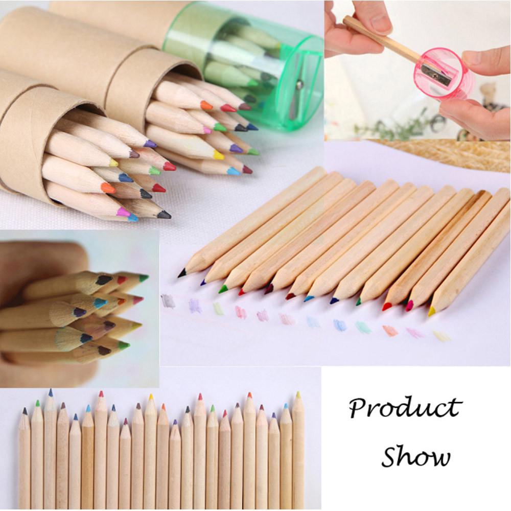 12-цветный маленький карандаш для рисования, цветной карандаш, яркий 