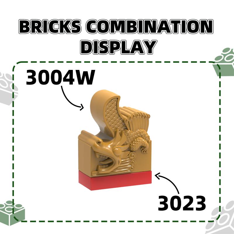 Нетоксичные 86 шт./лот 3004W 2 черепицы с перфорацией Строительные блоки Аксессуары для дворца Moc Совместимые с Кирпичами Детские игрушки Подарок