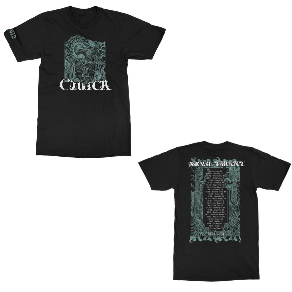 Clutch Graphic Cotton Band Shirt Unisex Summer Short Sleeve Fashion Brand Tee Luxury Casual Vintage Tees