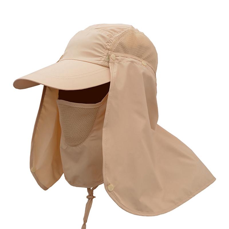 Outdoor Sport Hiking Visor Hats UV Protection Face Neck Cover Fishing Sun Protcet Practical Cap