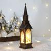 Christmas Glowing House Light Vintage Battery Operated Home Desktop Decoration Flameless Electronic Candle Lamp Night Light Party Supplies Gift