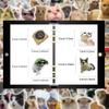 90-Piece Creative Cat Prank Sticker Set for Journal, Phone Case, Notebook, and DIY Projects