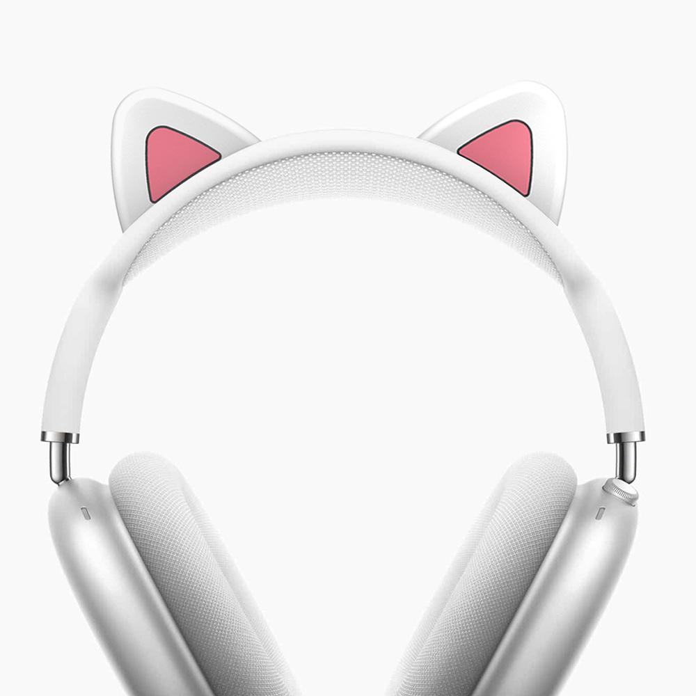 1× Защитный чехол в форме кошачьих ушек для Apple AirPods Max