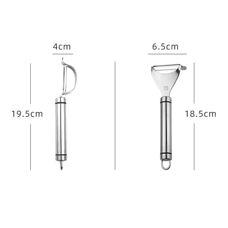 Нержавеющая сталь Картофелечистка Огурец Морковь Нож Овощечистка Фрукты Скребок Рубанок Многофункциональный Инструмент Для Очистки