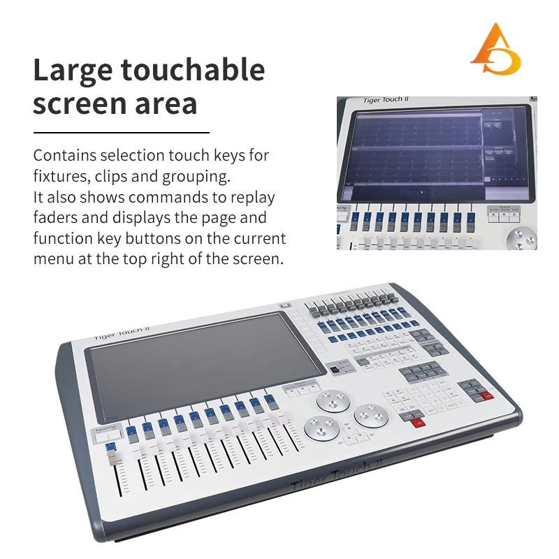 Tiger Touch 2 DMX Stage Light DJ Equipment System11.1/16 Intel I7cpu Tiger Touch Ll Console For Disco Party Moving Head Light Pa