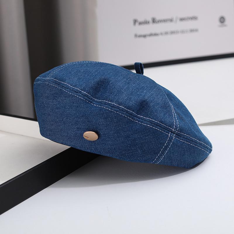 Милая и симпатичная шляпа женская 2024 новый ковбойский берет женский универсальный для лица маленький большой окружности головы восьмиугольная шляпа лето