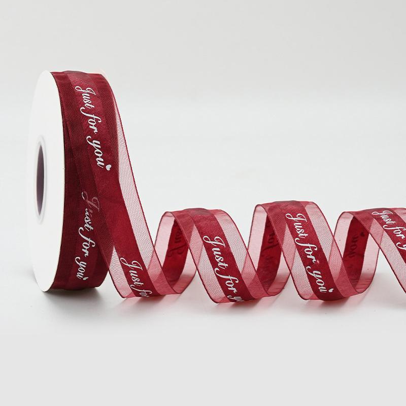 2.5Cm Wide Package Flower Ribbon Bouquet Packaging Material Ribbon Bow Yarn Ribbon Bouquet Packaging Ribbon