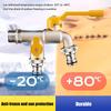 Адаптер для крана садового шланга 1/2'' 3/4'' Соединитель для IBC-бака для воды с 2 выходами Запасная фитинг-соединитель для полива