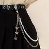 Multi Layer Pearls Jeans Chain Retro Style Pearl Waist Chain  Versatile