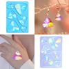 Holographic Resin Silicone Mold DIY Triangle Earrings Keychain Pendant Mould Light and Shadow Crystal Epoxy Molds Crafts