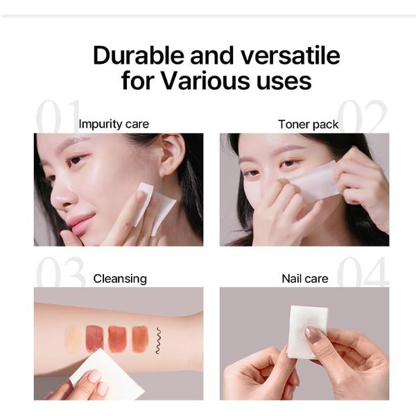 Pyunkang Yul 1/3 Cotton Pad 160EA (Pulp-Rayon) 46g