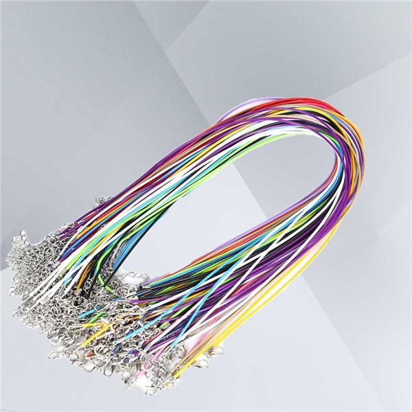 Очки 10 шт. Ожерелье Браслет Изготовление Шнур Цепь Строка Изысканные Аксессуары Вощеный карабин Имитация Кожи Уникальный