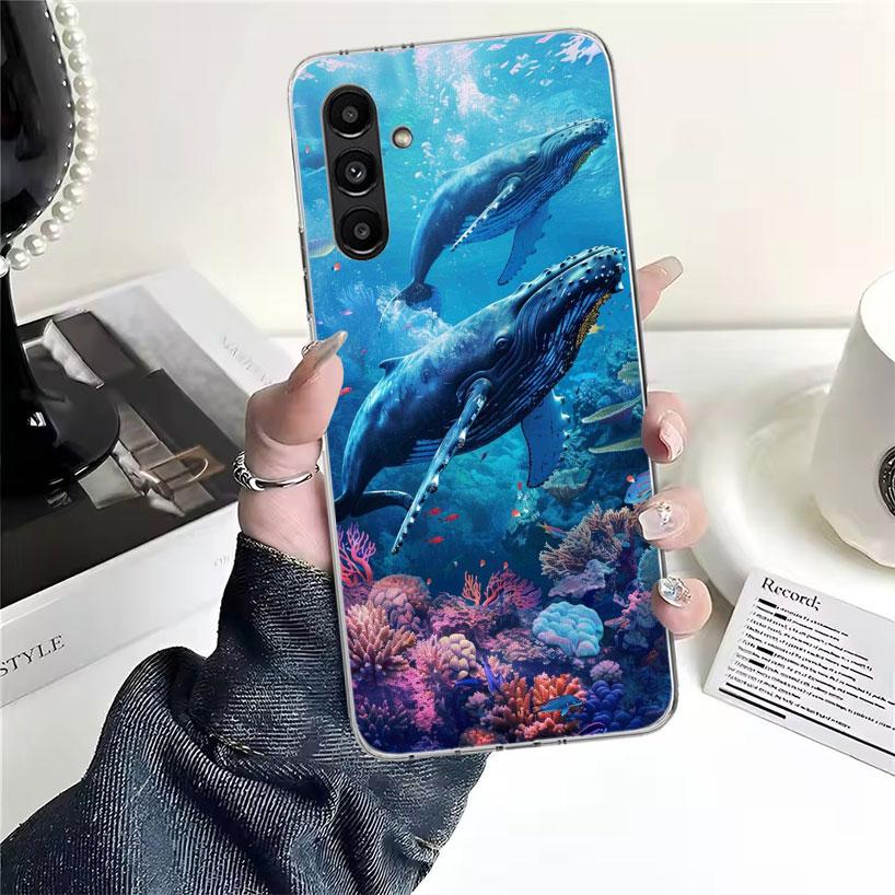 Чехол для телефона 'Морской Гигант - Горбатый Кит' Для Samsung Galaxy A13 A14 A15 A16 A17 A53 A54 A55 A56 A57 A33 A34 A35 A36 A37 A23 A24 A25 A
