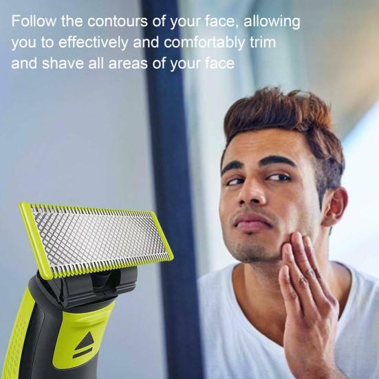 2 шт., замена лезвия для Philips One Blade QP220/50, электробритва из нержавеющей стали, мужская бритва, триммер для бороды, лезвие для головы, муж, отец, подарок