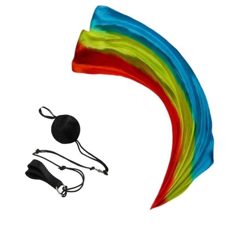 Play Silk Scarf Silk Veil Poi Thrown Balls Stage Performances Props