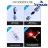 FLYSAND Fishing Bell Light Bell Fish Bell Alarm Pisces Bell Clip Alarm Night Fishing LED Red Green Light Double Alarm Bells