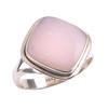 Кольцо из стерлингового серебра 925 пробы с натуральным розовым опалом, размер 8,5 m9R00