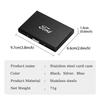 EFOS1 Aluminum Driver License Box Men Wallet Credit Card Case Purse For Ford Focus mk2 mk3 mk4 Fiesta Ranger Mondeo S-MAX Kuga
