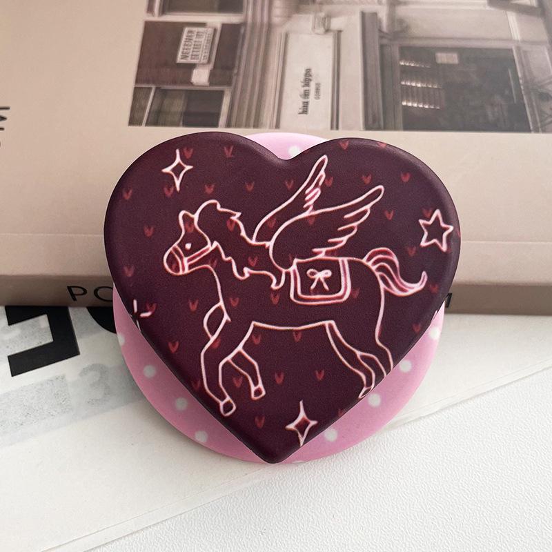 Мультяшный магнитный держатель Filin Heart Love для MagSafe с надежным захватом и выдвижной конструкцией-подушкой безопасности