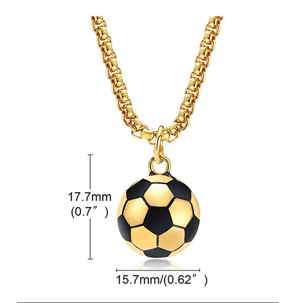 Soccer Shape Casual Soccer Pendants 3D Charm Necklace Fashions Football Necklaces Boys Girl