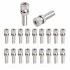 20PCS Silver Brass Misting Nozzle Brass Low Pressure Atomizer Nozzle Mister Nozzle  Yard Cooling