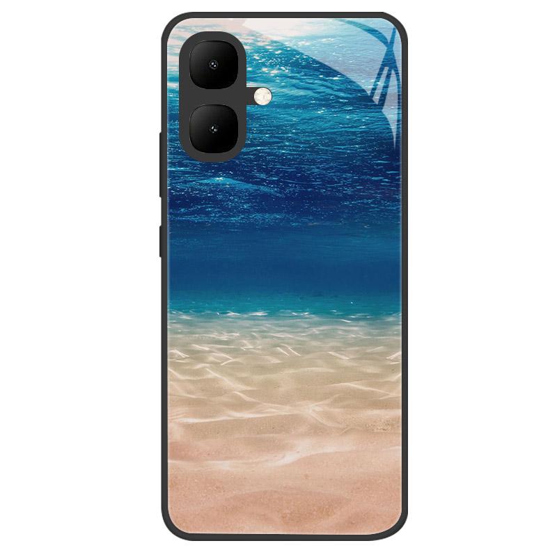 Чехол для Infinix Smart 10 Новый Роскошный Закаленное Стекло Защитный Чехол для Телефона Для Infinix Smart10 X6725 Корпус Полное Покрытие Coque