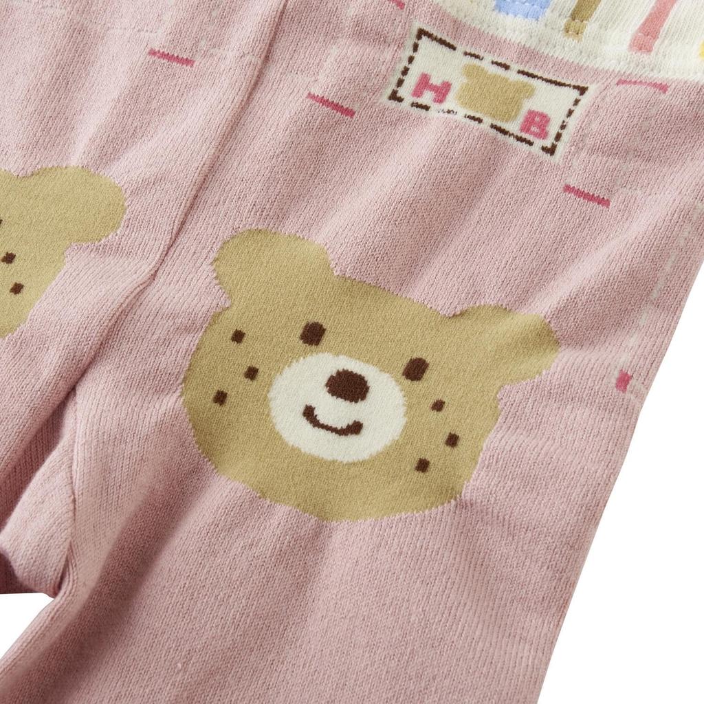 MIKIHOUSE HOT BISCUITS Baby Leggings for Boys and Size S Girls, Pink, (70-80cm), 70-9808-686