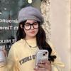 Зимняя женская корейская версия берета из меха кролика теплая вязаная шерстяная шапка сохраняет тепло