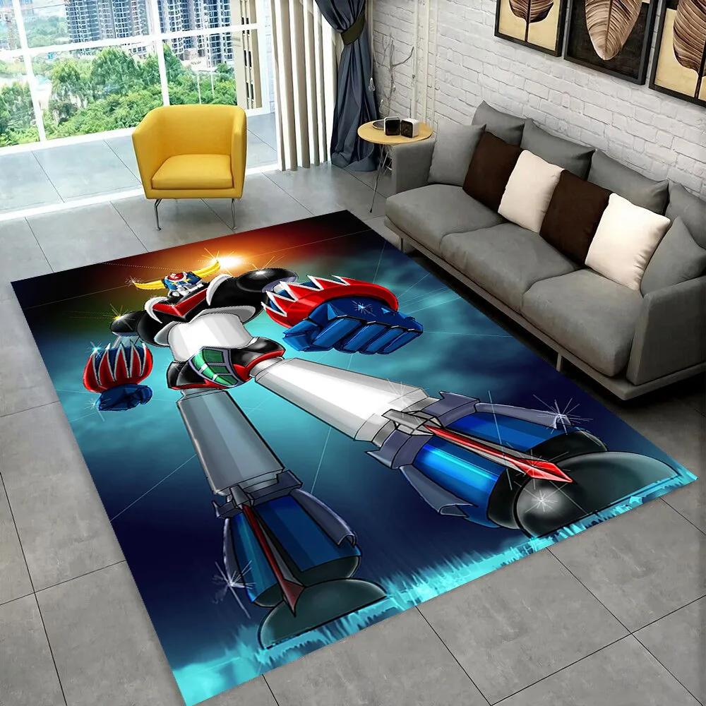 НЛО робот Grendizer аниме мультфильм коврик, ковер для дома гостиная спальня диван коврик для двери декор, детские игры нескользящий напольный коврик 3D
