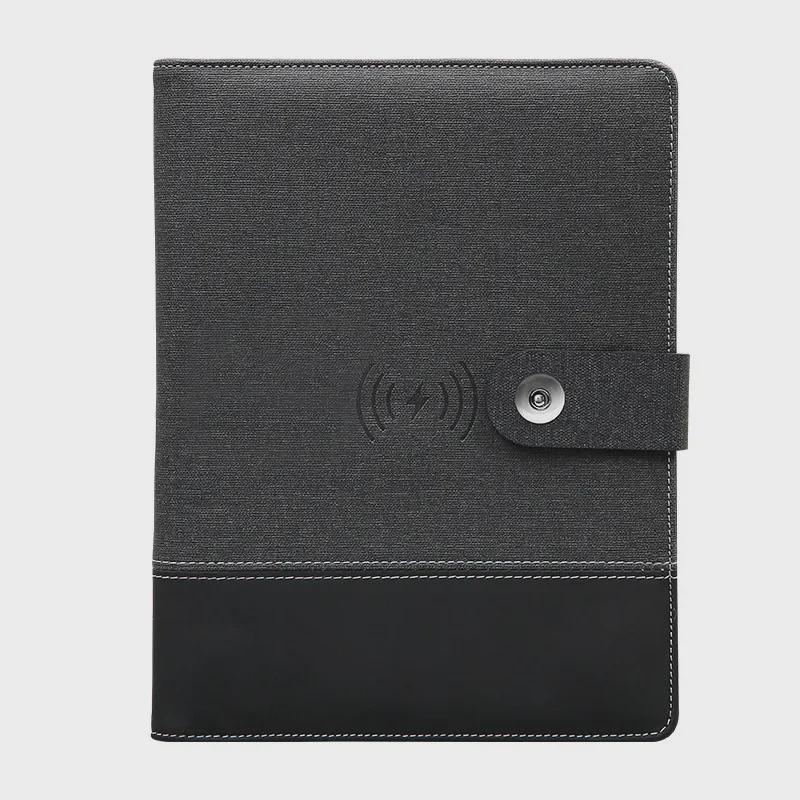 Многофункциональный деловой блокнот: A5 Перезаряжаемый ноутбук, беспроводное зарядное устройство, USB-накопитель и устройство для записи совещаний