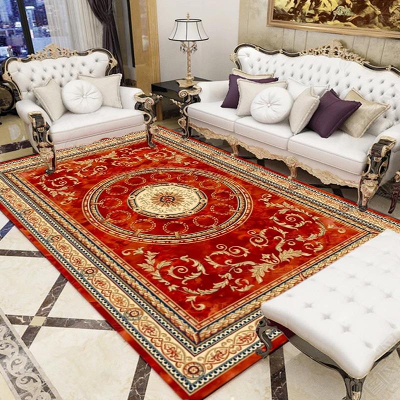 Персия Европейский Стиль Легкая Роскошь Ковер Гостиная Диван Спальня Прикроватный Кабинет Входной Дверной Коврик Нескользящий Домашний Декор Ковер